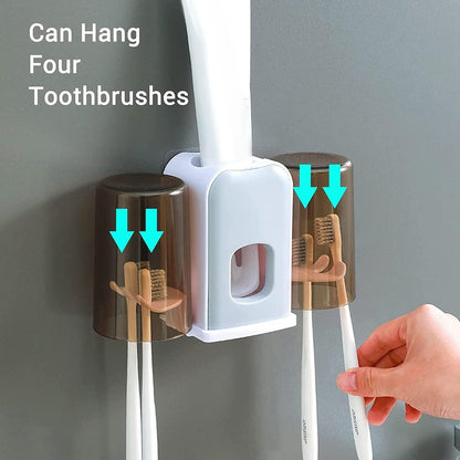 Soporte de Cepillo de Dientes con Dispensador Automático de Pasta