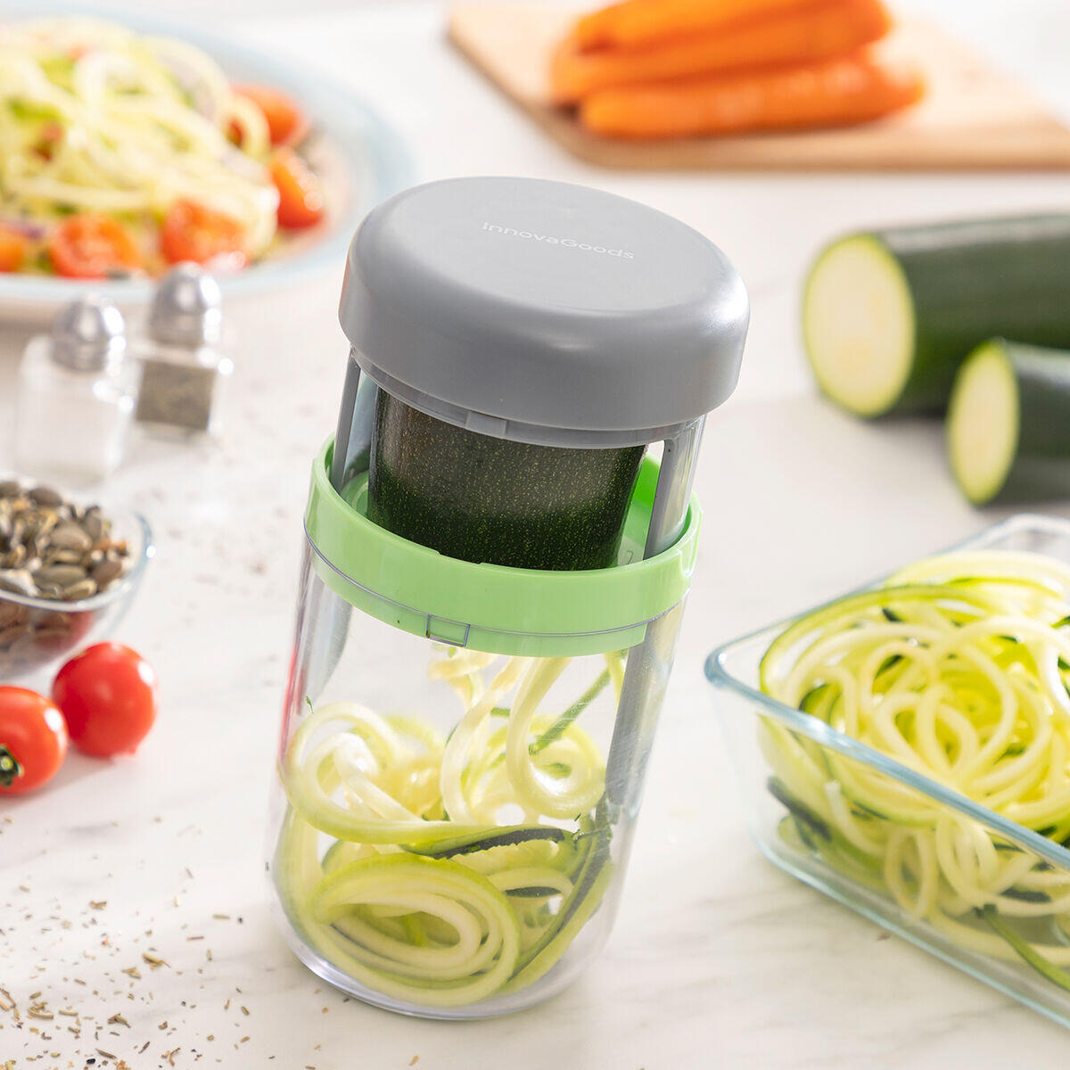 Cortador de Verduras en Espiral y Rallador