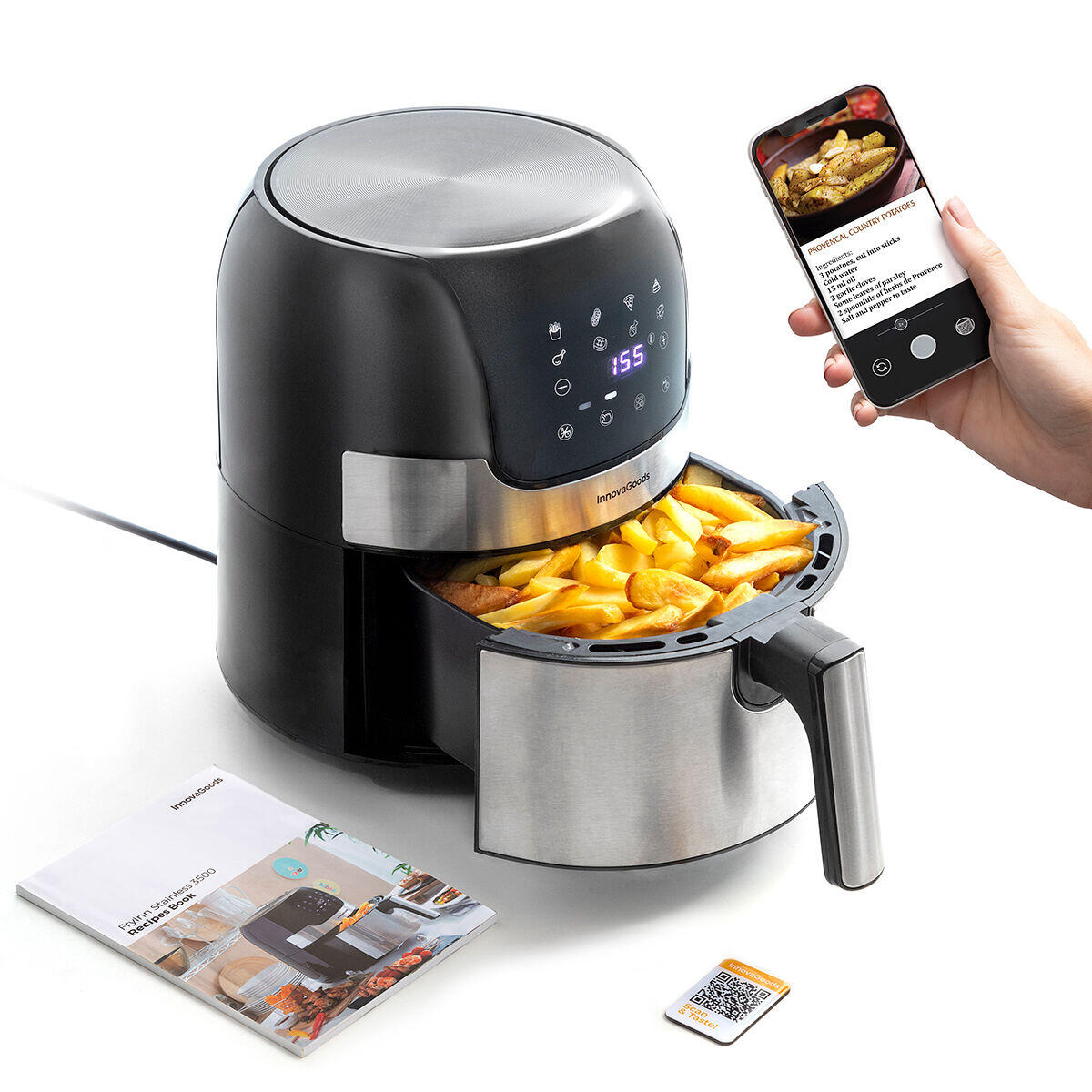 Freidora de Aire InnovaGoods Fryinn 3500